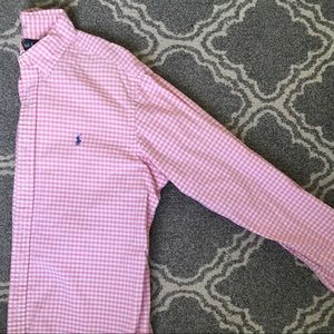 Pink Gingham Ralph Lauren Button Down